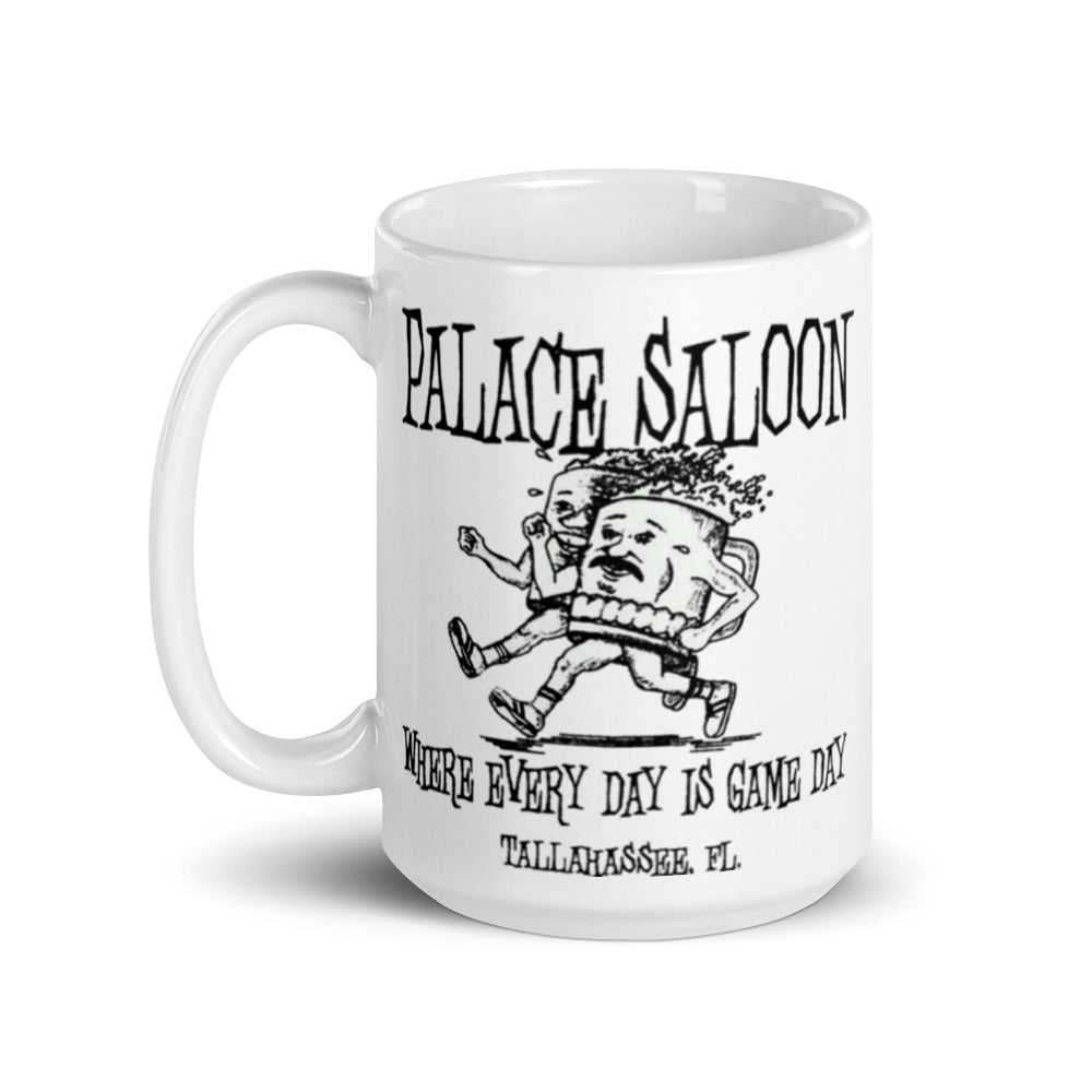 Palace Saloon White glossy mug