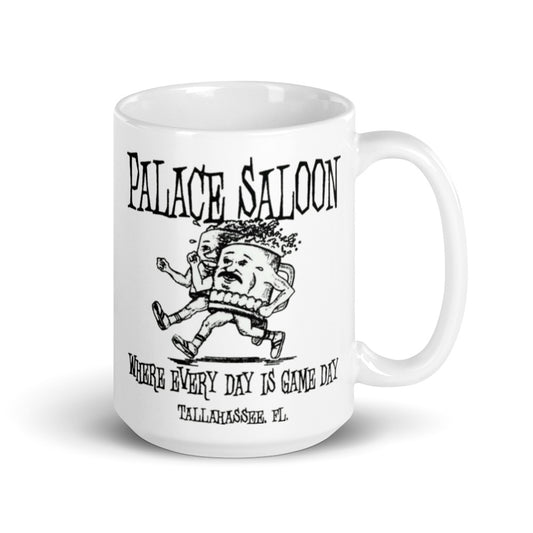 Palace Saloon White glossy mug