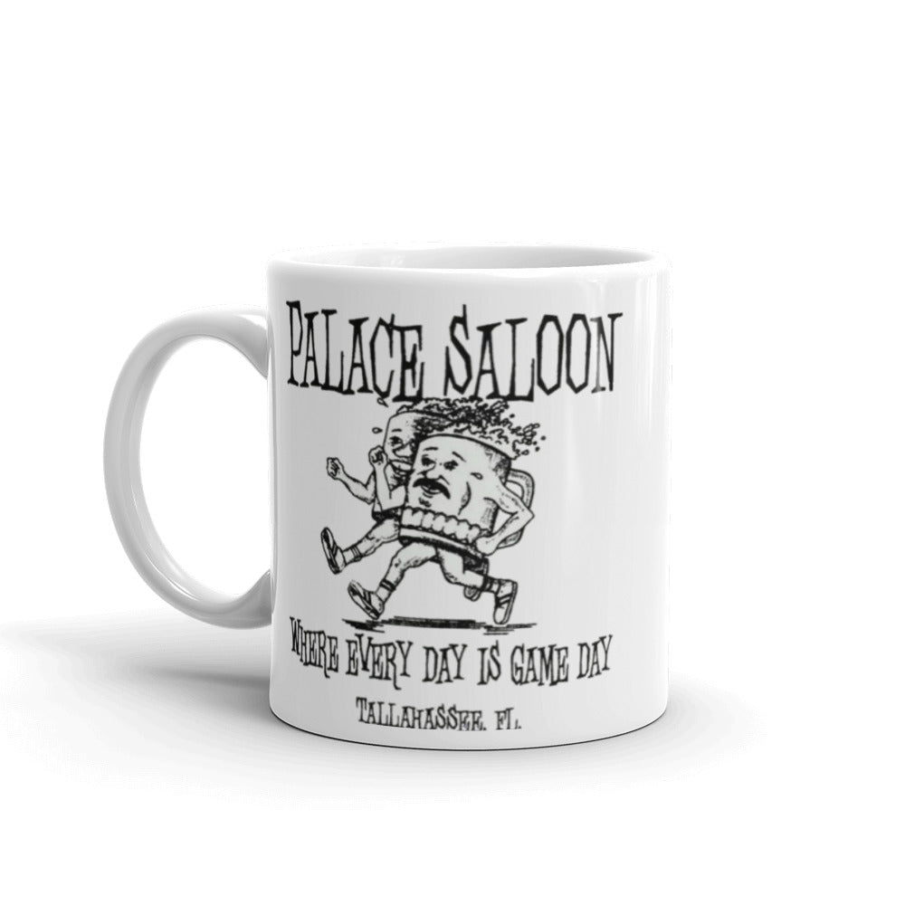 Palace Saloon White glossy mug
